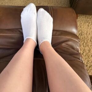 White Womens Socks